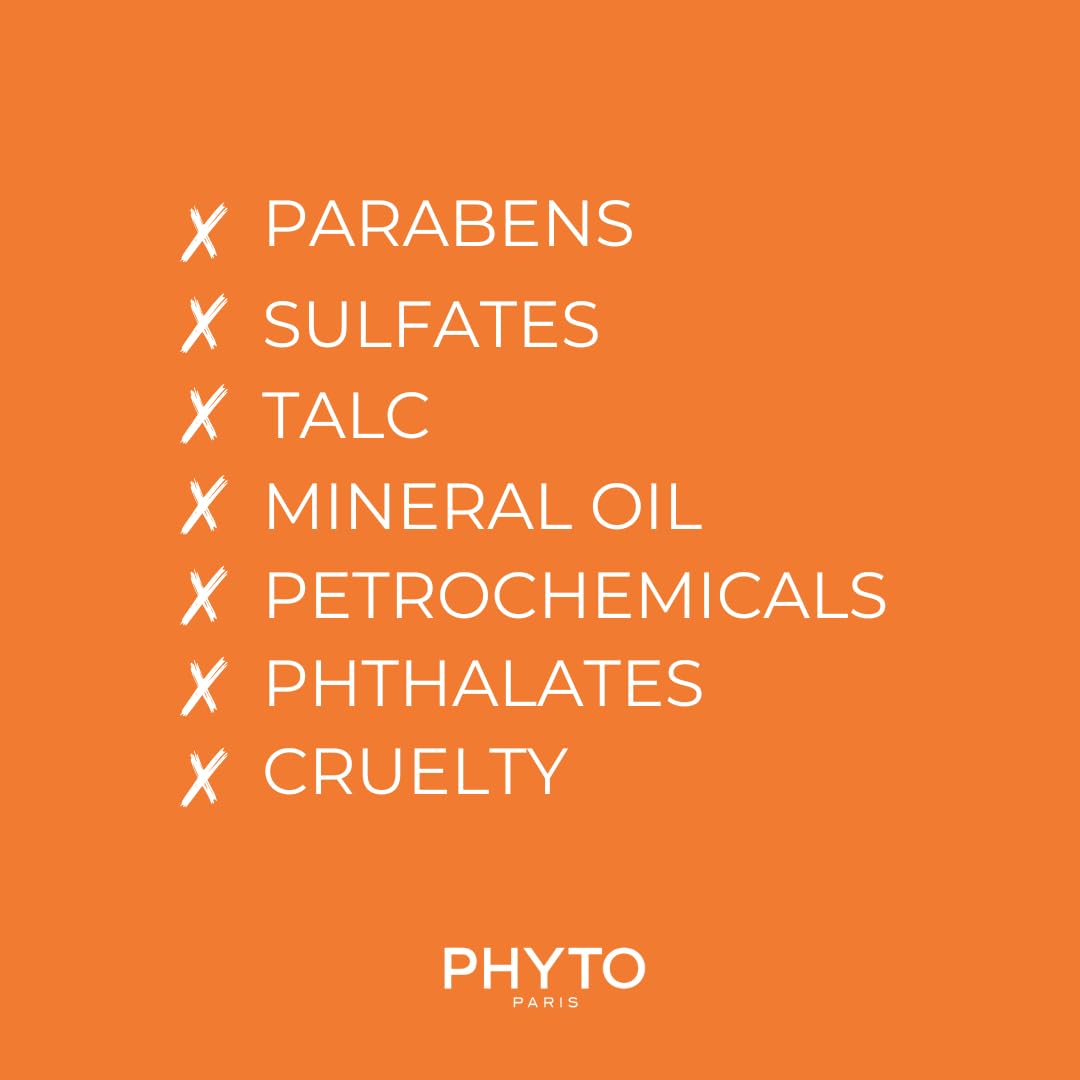 PHYTO Plage After-Sun Rehydrating Shampoo with calendula extract, sulfate and silicone-free, for removing salt, sand, and chlorine residue.