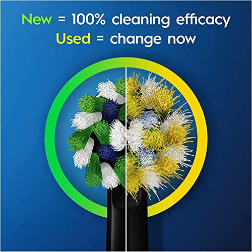 Oral-B Pro Cross Action Black Replacement Brush Heads for - Product Imagery