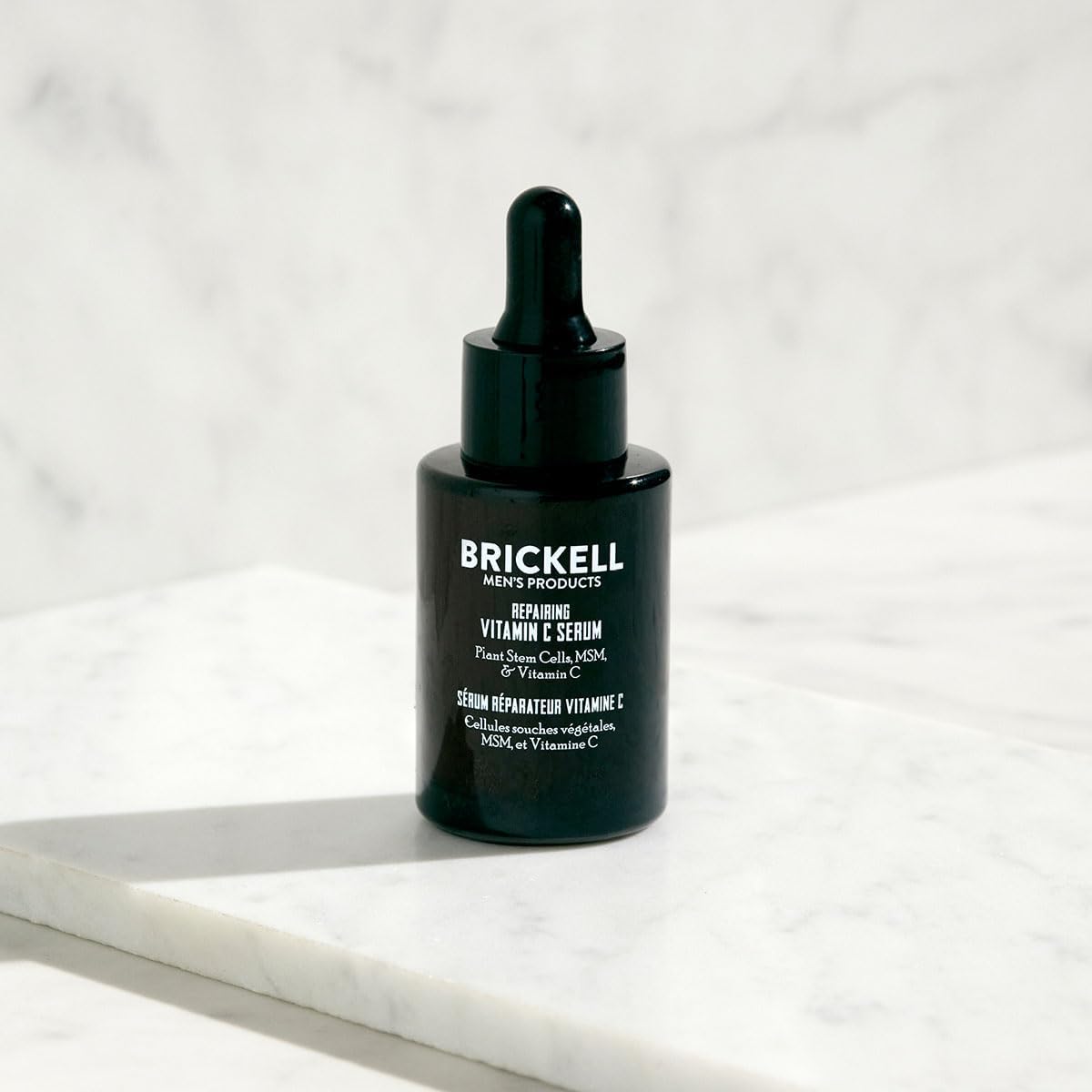 Brickell Men's Products Brickell Men's Anti Aging Serum For Face, Repairing Night Facial Serum for Men, With Vitamin C, 