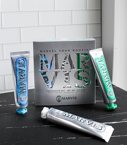 Marvis Best Sellers Trio, Classic Strong Mint, Whitening Mint, - Product Imagery