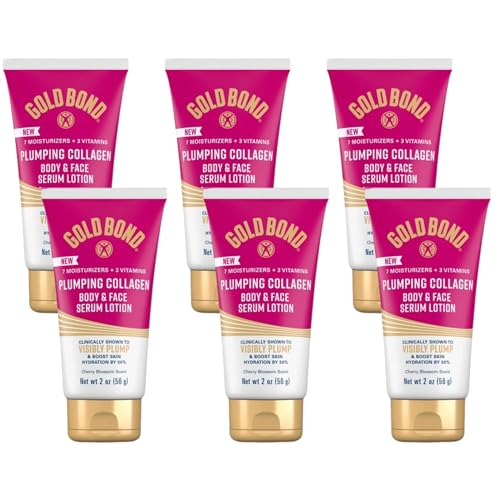 Gold Bond Plumping Collagen Body & Face Serum Lotion, Cherry - Product Imagery