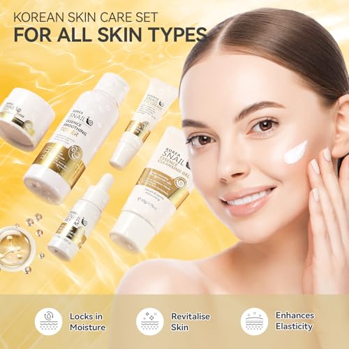Skin Care Set, Face Snail Revitalizing Skin Care Sets & Kits, - Product Imagery