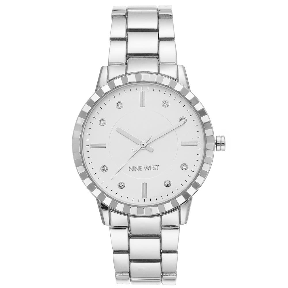 Nine West Women's Crystal Accented Bracelet Watch – product photo (Wrist Watches)