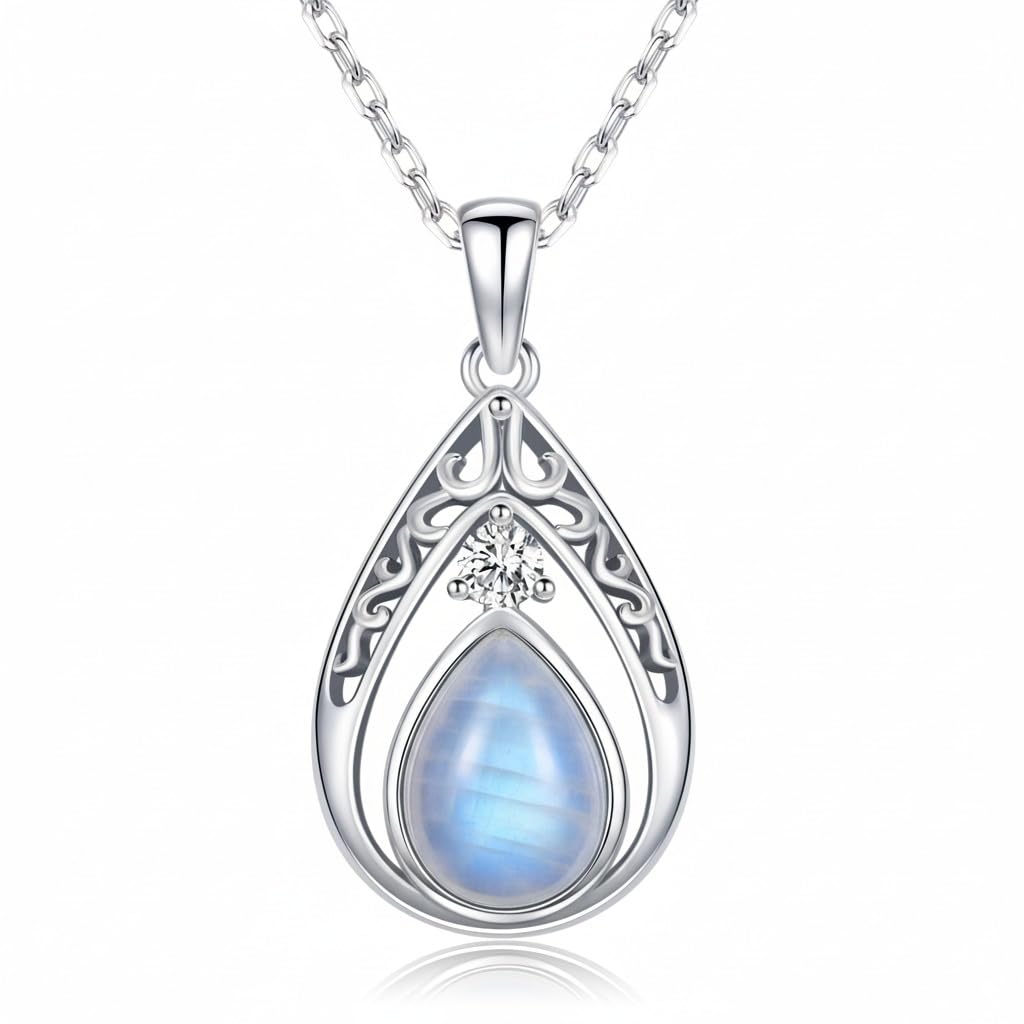 Kootwo Teardrop Necklace Pendant for Women – full view, size Small