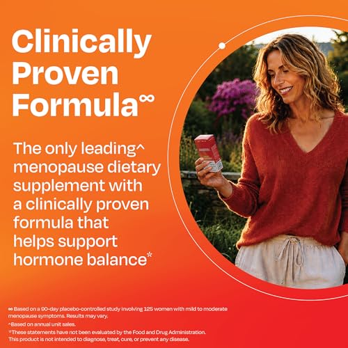 Amberen Menopause Supplement, Multi-Symptom Relief, 30 Day Supply - Product Imagery