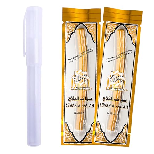 Al Falah Sewak Natural Miswak Toothbrush - 2 Sticks and 1 Holder - Product Imagery