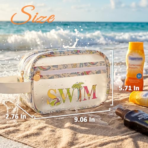 COSHAYSOO Clear SWIM Bag Swimming Pool Day Accessories for Women - Product Imagery