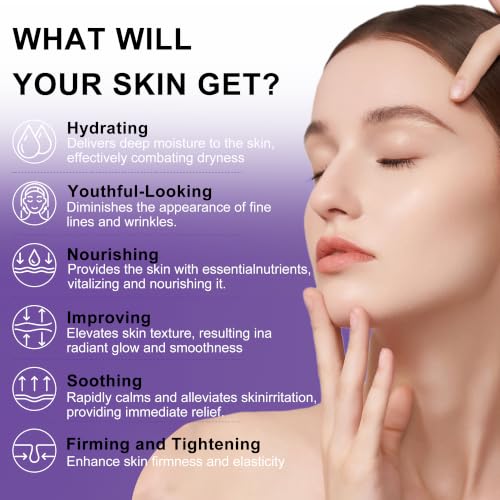 Skin Care Set,6Pcs Tighten, Lift, Firm, Hydrate & Radiant Facial - Product Imagery