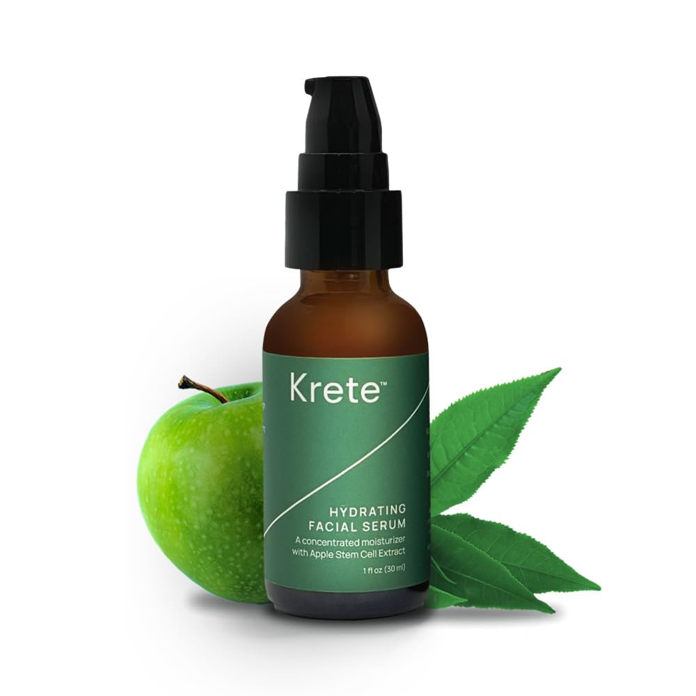 KRETE 30-Seconds Hydrating Facial Serum for Men - Helps with the Appearance of Aging, Wrinkles, Eye Bags, & Redness - Mo