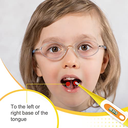 Easy@Home Digital Oral Thermometer for Fever Adults: Rectal, - Product Imagery