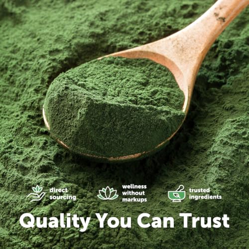 Organic Spirulina Powder, 1lb | Blue-Green Algae, Naturally - Product Imagery