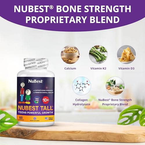 NuBest Tall 10+ Premium Bone Strength Formula, Enhanced Immunity - Product Imagery