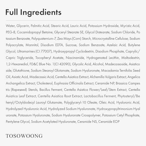 TOSOWOONG Azelaic Acid Niacinamide Face Wash for Blemish-Prone - Product Imagery