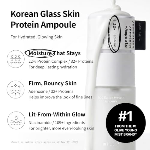 500 Dalton Protein Ampoule Serum with 32 Collagen Peptide - Product Imagery