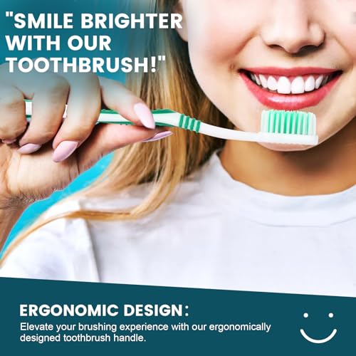 30 PCS Disposable Toothbrushes Pack, Bulk Toothbrush - Product Imagery