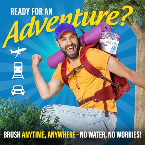 GuruNanda Disposable Travel Toothbrush 2.0, Fluoride Free - Product Imagery
