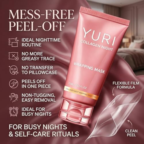 Yuri Collagen Mask, Overnight Peel Off Face Mask 1 Pcs - Product Imagery