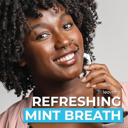 Brushee Disposable Travel Toothbrush, Fresh Mint Prepasted - Product Imagery
