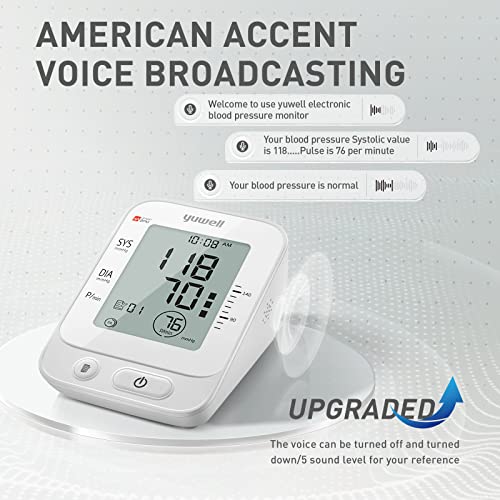 yuwell Blood Pressure Monitor, Large Upper Arm Blood Pressure - Product Imagery