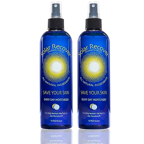 Solar Recover After Sun Moisturizing Spray 2-Pack (12oz Each) – Hydrating Facial & Body Mist for Sunburn Relief, 2460 Sp