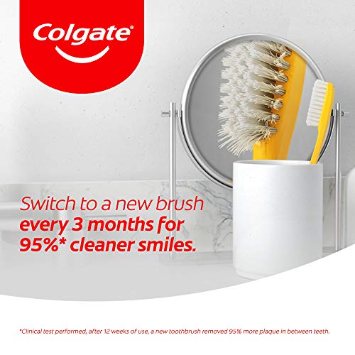 Colgate 360 Charcoal Infused Bristles Medium Toothbrush, 1 Count - Product Imagery