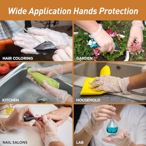 MedPride General Purpose Powder-Free Vinyl Gloves, Medium, - Product Imagery
