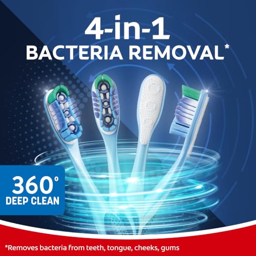 Colgate 360 Deep Clean Toothbrush with Soft Bristles, 5 Pack, - Product Imagery