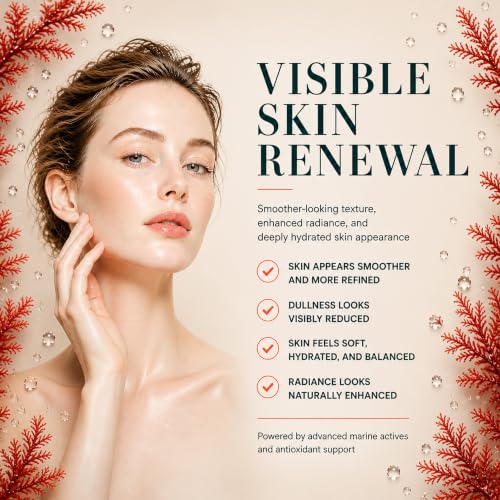 DEHAZ RejuvenSea Face & Neck Serum - Astaxanthin & Peptides - - Product Imagery