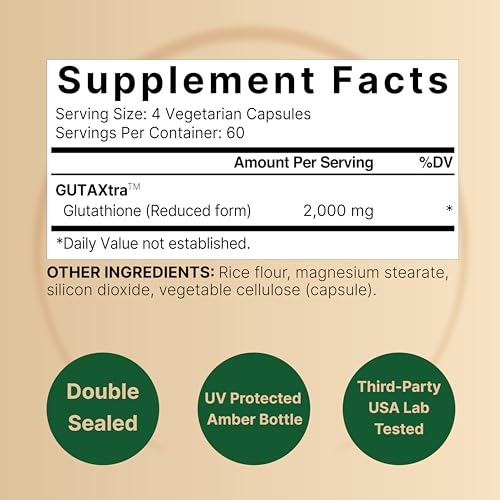 NatureBell Glutathione Supplement 2,000mg Per Serving, 240 - Product Imagery