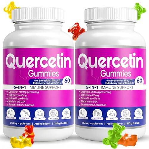 (2 Pack) Quercetin Gummies by BioVitalica - Quercetin with - Product Imagery