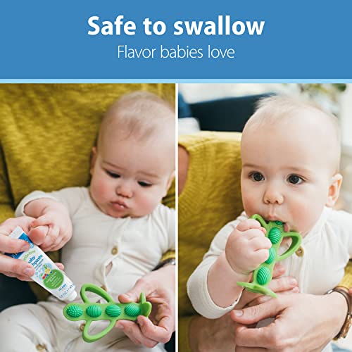 Dr. Brown's Fluoride-Free Baby Toothpaste, Strawberry, 3-Pack - Product Imagery