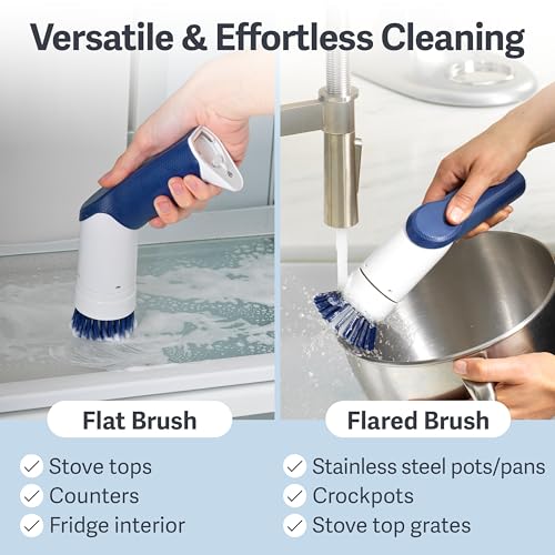 Casabella Power Spin Handheld Scrubber - Product Imagery