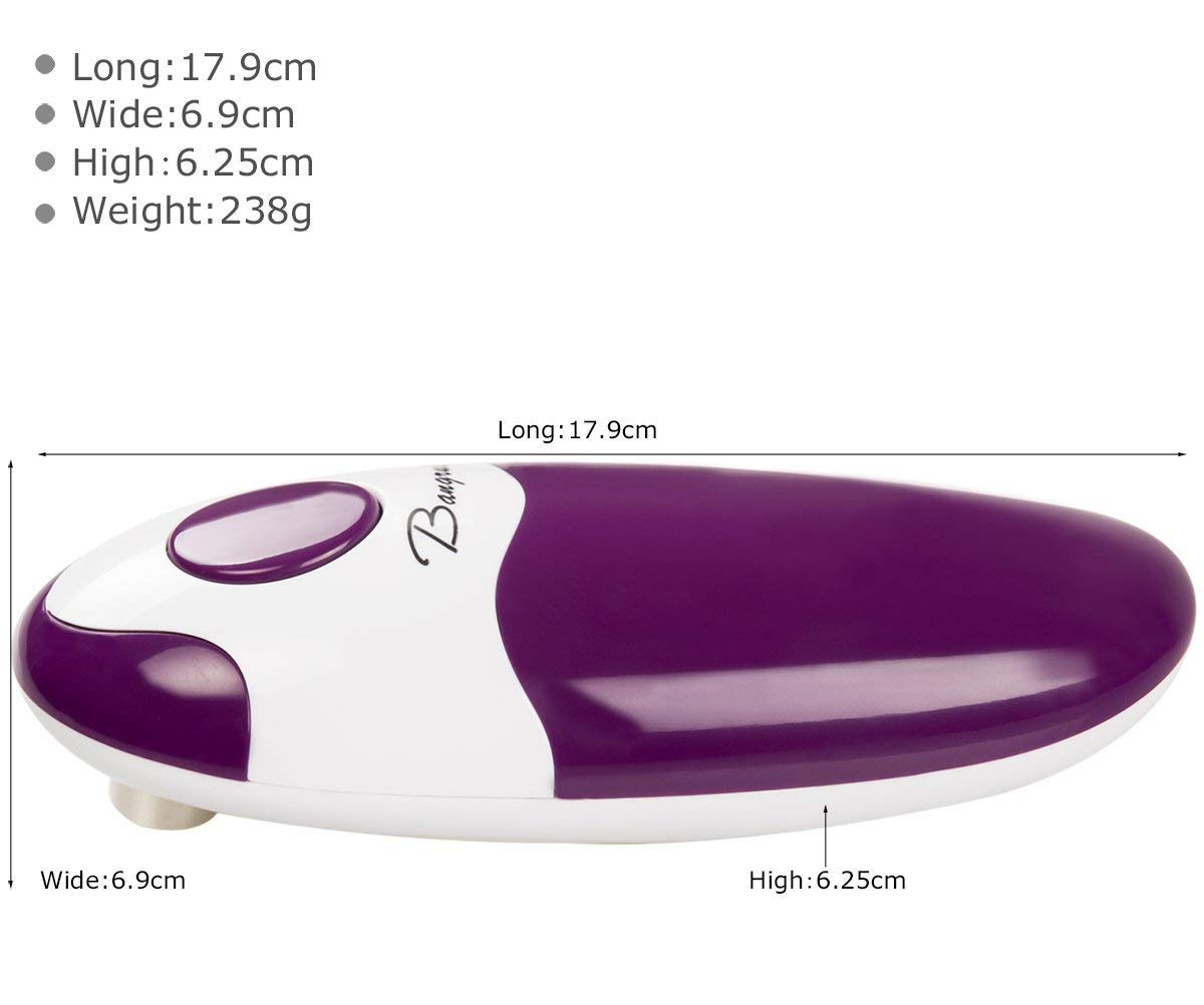 Kitchen Automatic Safety Cordless One Tin Opener&Bangrui Professional Electric Opener.One-touch switch .Smooth can edge.