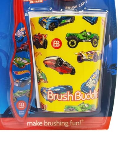 Brush Buddies Hot Wheels Kids Toothbrushes Kit Manual - Product Imagery