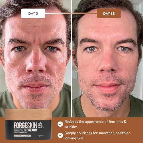 Forge Skin Beef Tallow Balm Skin Moisturizer for Men, Anti Aging - Product Imagery