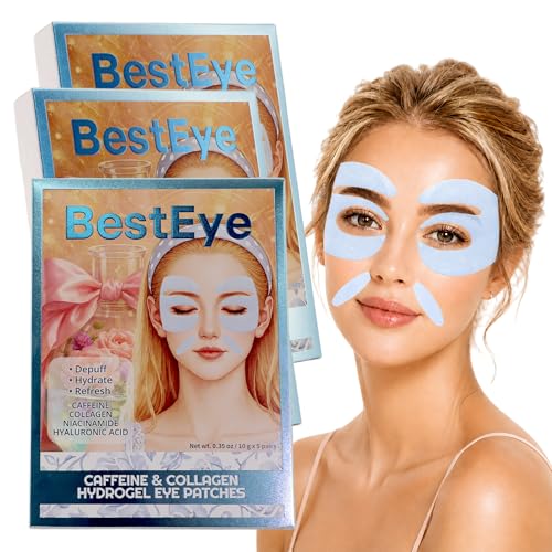 Besteye Collagen Under Eye Patches for Puffy Eyes and Dark Circles,Eye Mask – Mineral Oil Free, Paraben Free, Phthalate 