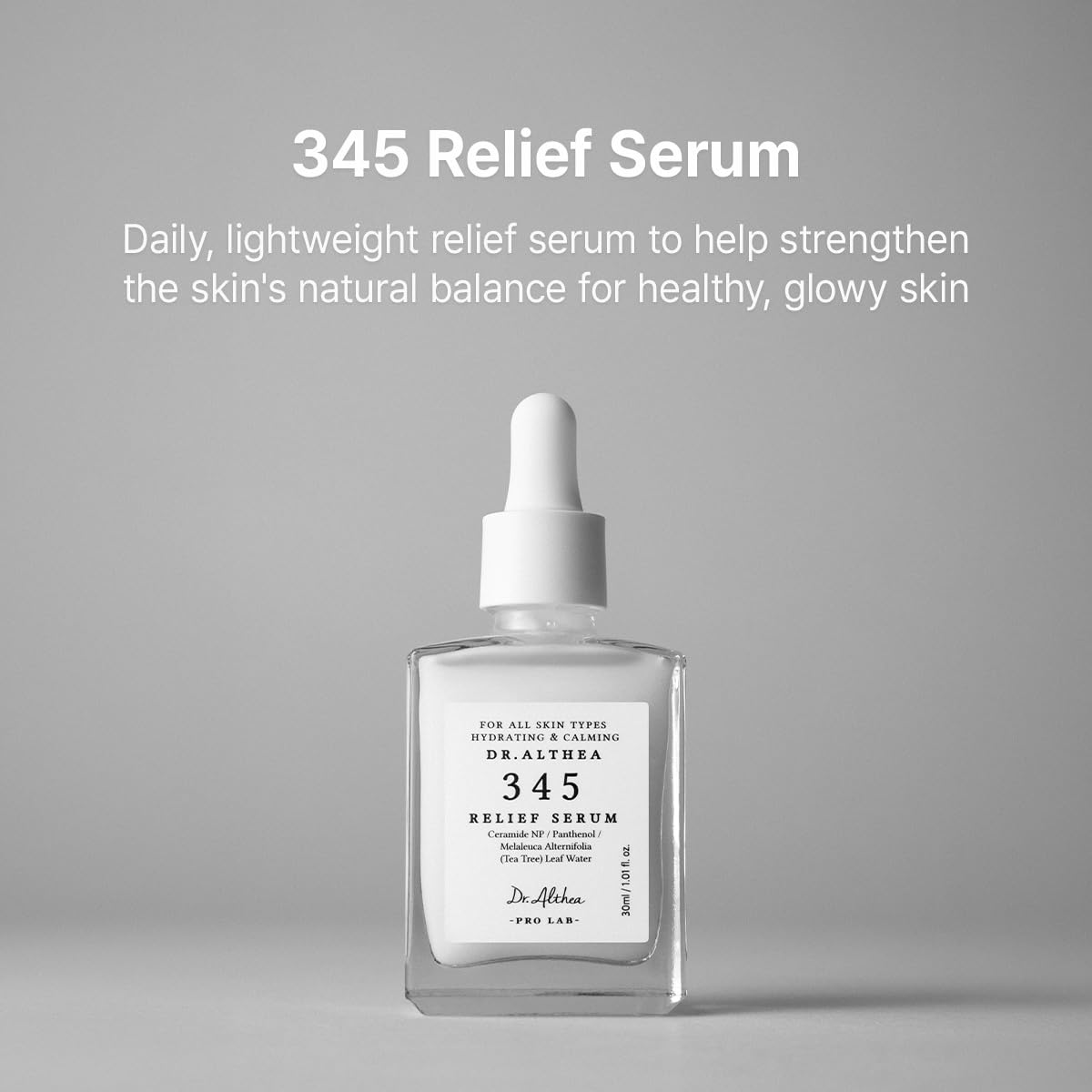 Dr.Althea 345 Relief Serum, Korean Vegan Skin Care, 1.01 Fl Oz – close-up detail