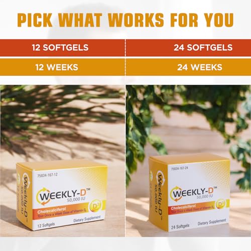 Nivagen Weekly-D Vitamin D3 50,000 IU (Cholecalciferol) | - Product Imagery