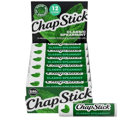 ChapStick Classic Spearmint Lip Balm, Bulk 12-Pack - Product Imagery