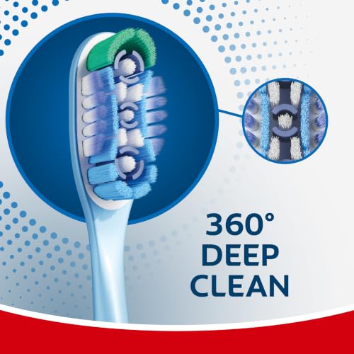 Colgate 360 Deep Clean Toothbrush with Soft Bristles, 5 Pack, - Product Imagery