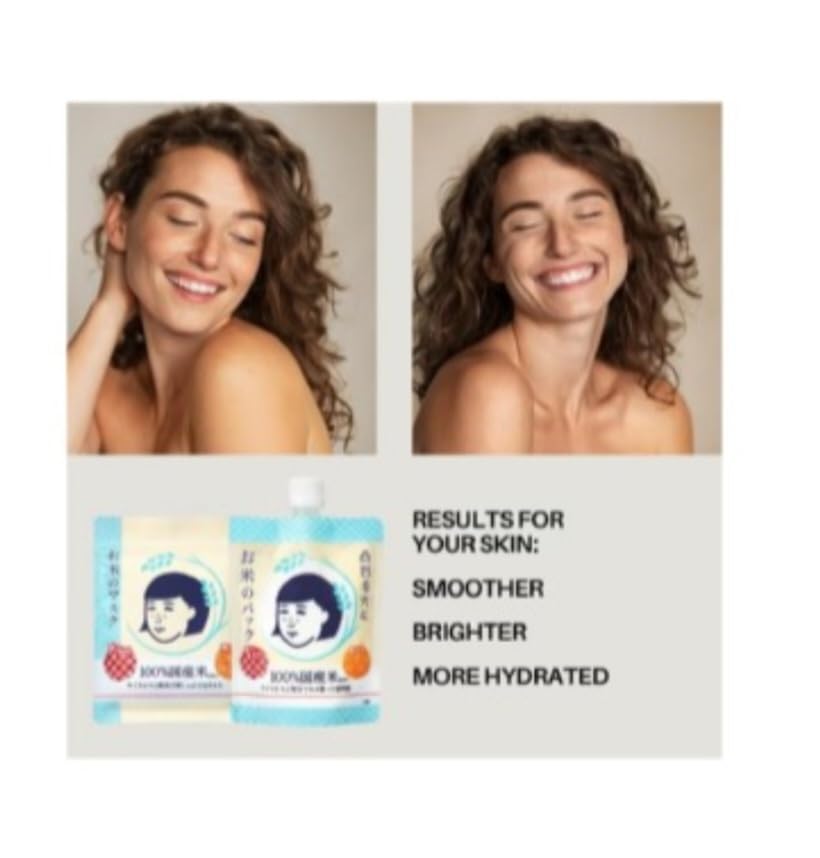 Rice Mask & Rice Pack Bundle – Hydrating Face Mask + Exfoliating - Product Imagery