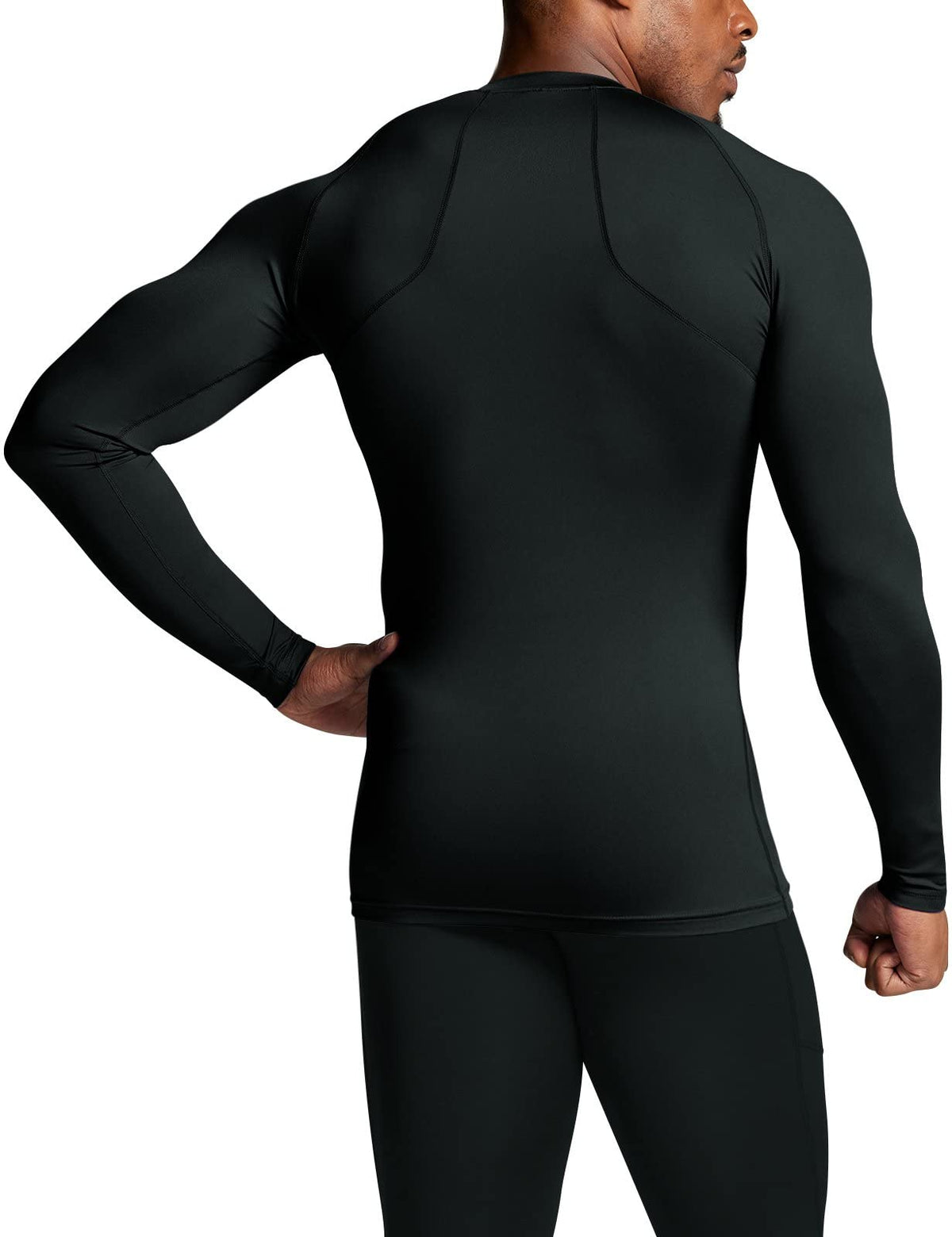 ATHLIO Men's UPF 50+ Long Sleeve Compression Shirts, Water Sports Rash Guard Base Layer, Athletic Workout Shirt – packag