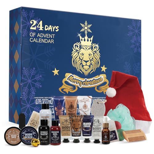 BODY & EARTH Advent Calendar 2026 for Adults - 24 Days of Christmas Countdown Calendar Gifts for Mens Advent Calendar, S