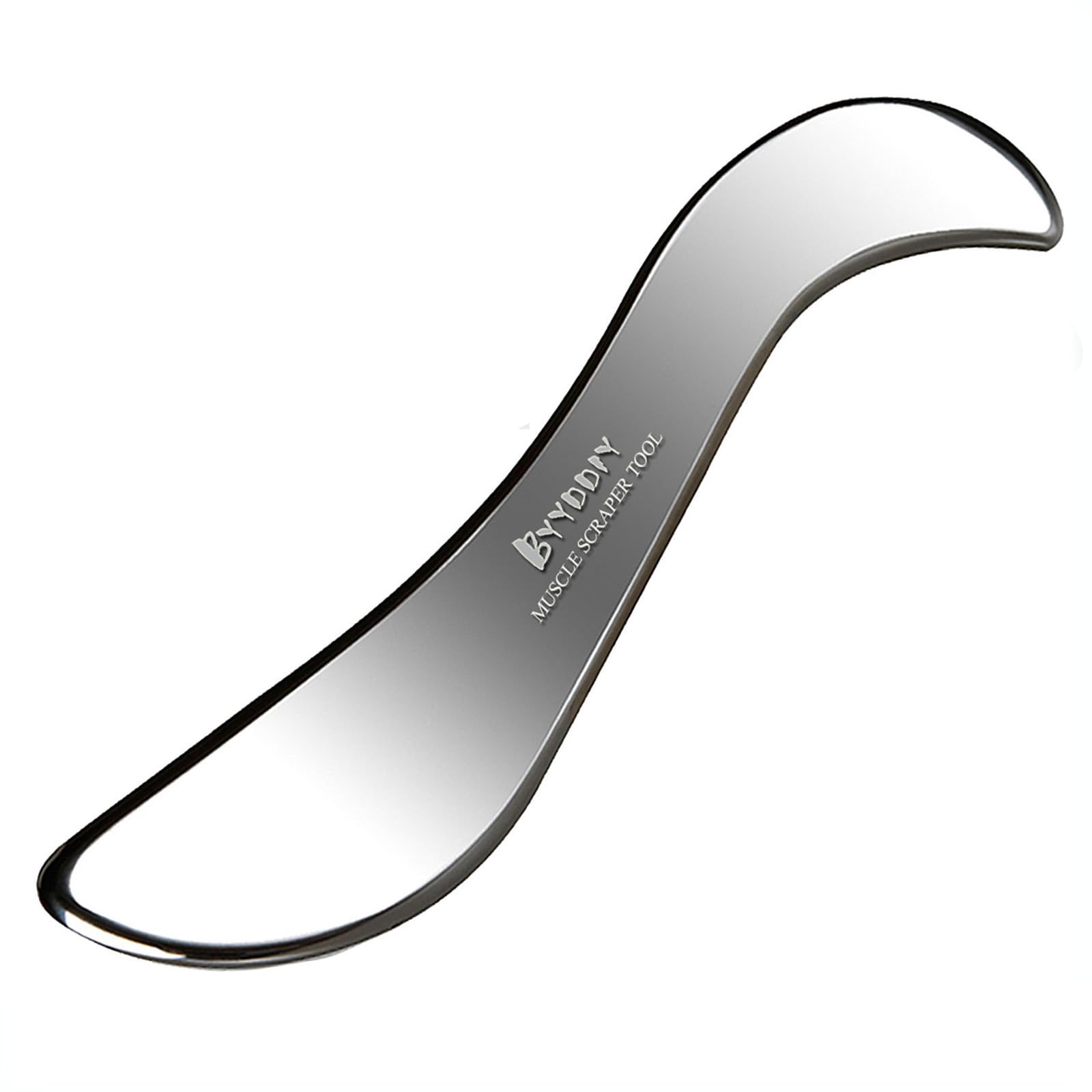 BYYDDIY-Non-Magnetic 304 Stainless Steel Gua Sha Muscle Scraper - Product Imagery
