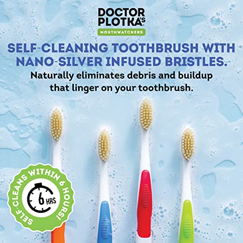MOUTHWATCHERS Soft Flossing Toothbrushes for Adults, Value 6 - Product Imagery