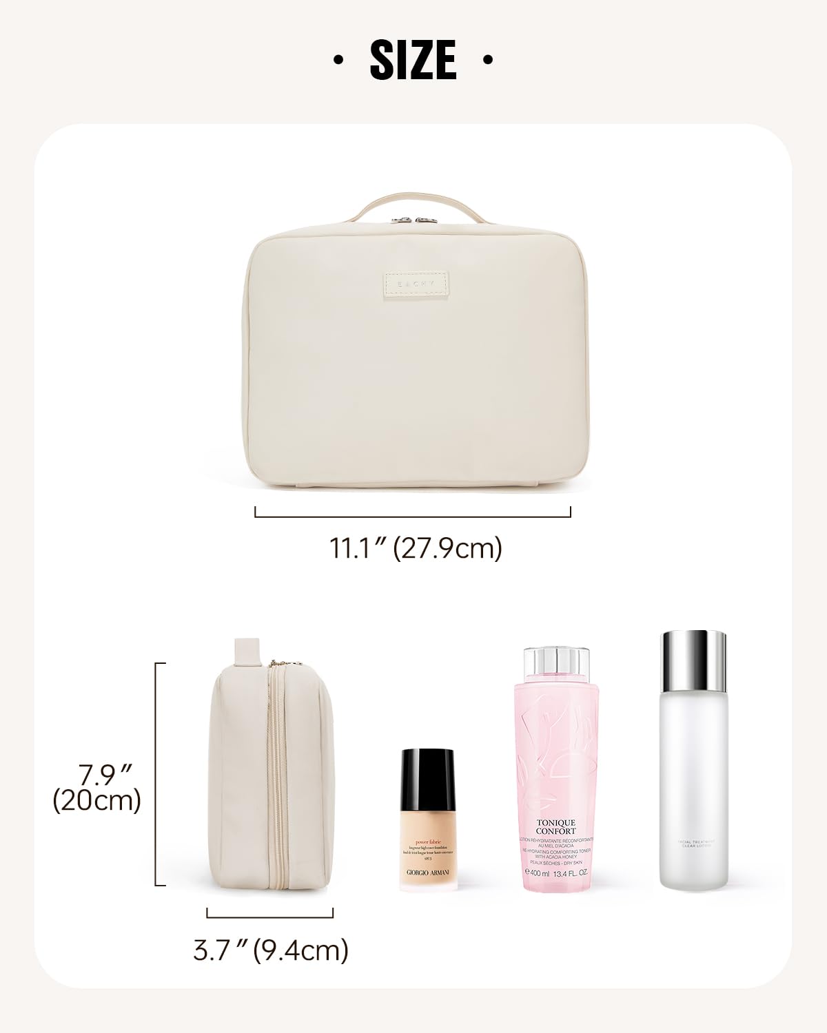EACHY – Toiletry Bags on display