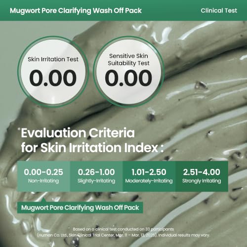 AXIS-Y Mugwort Pore Clarifying Wash Off Pack - Face Exfoliator - Product Imagery