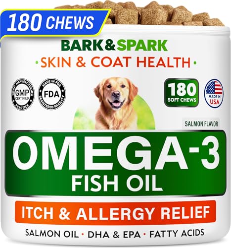 Omega 3 for Dogs & Cats - Fish Oil, Skin&Coat Health, - Product Imagery