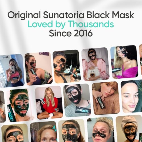 SUNATORIA Charcoal Black Peel Off Face Mask, Blackhead Pore - Product Imagery