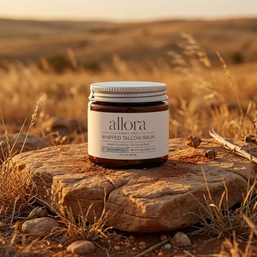 100% Grass Fed Beef Tallow for Skin - Whipped Tallow Balm with - Product Imagery